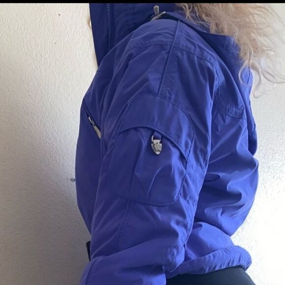 🍄 Obermeyer 1947 Northern Lights Blue Periwinkle Puffer Ski/Snowboard Coat - Picture 3 of 13